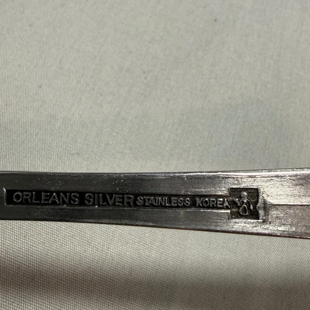 Orleans Silver Pie Cake Server ORL31 Pierced Stainless Steel 70s Vintage 9.25